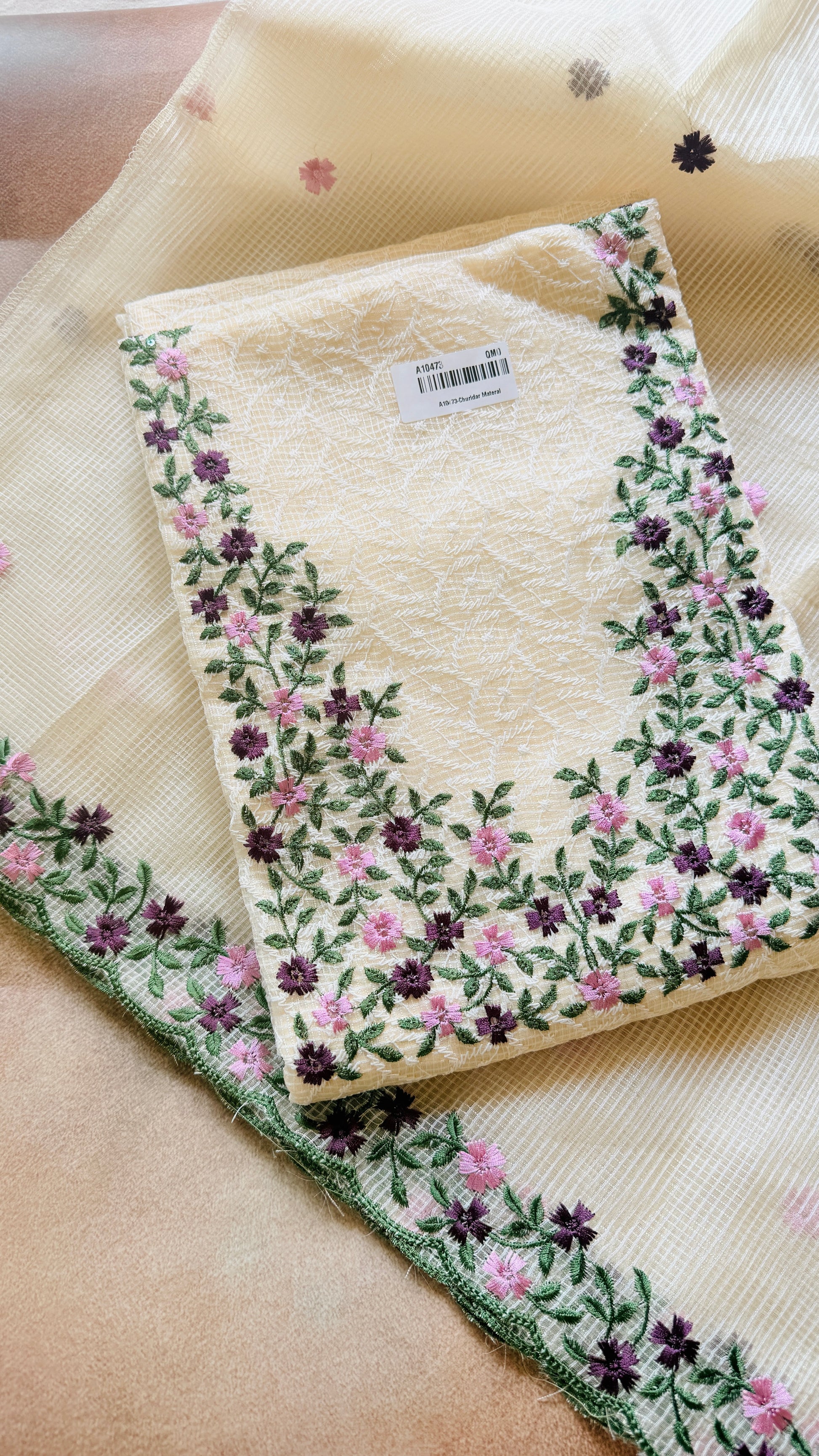 Phulkari Kotta Net Unstiched 3ps set RG935