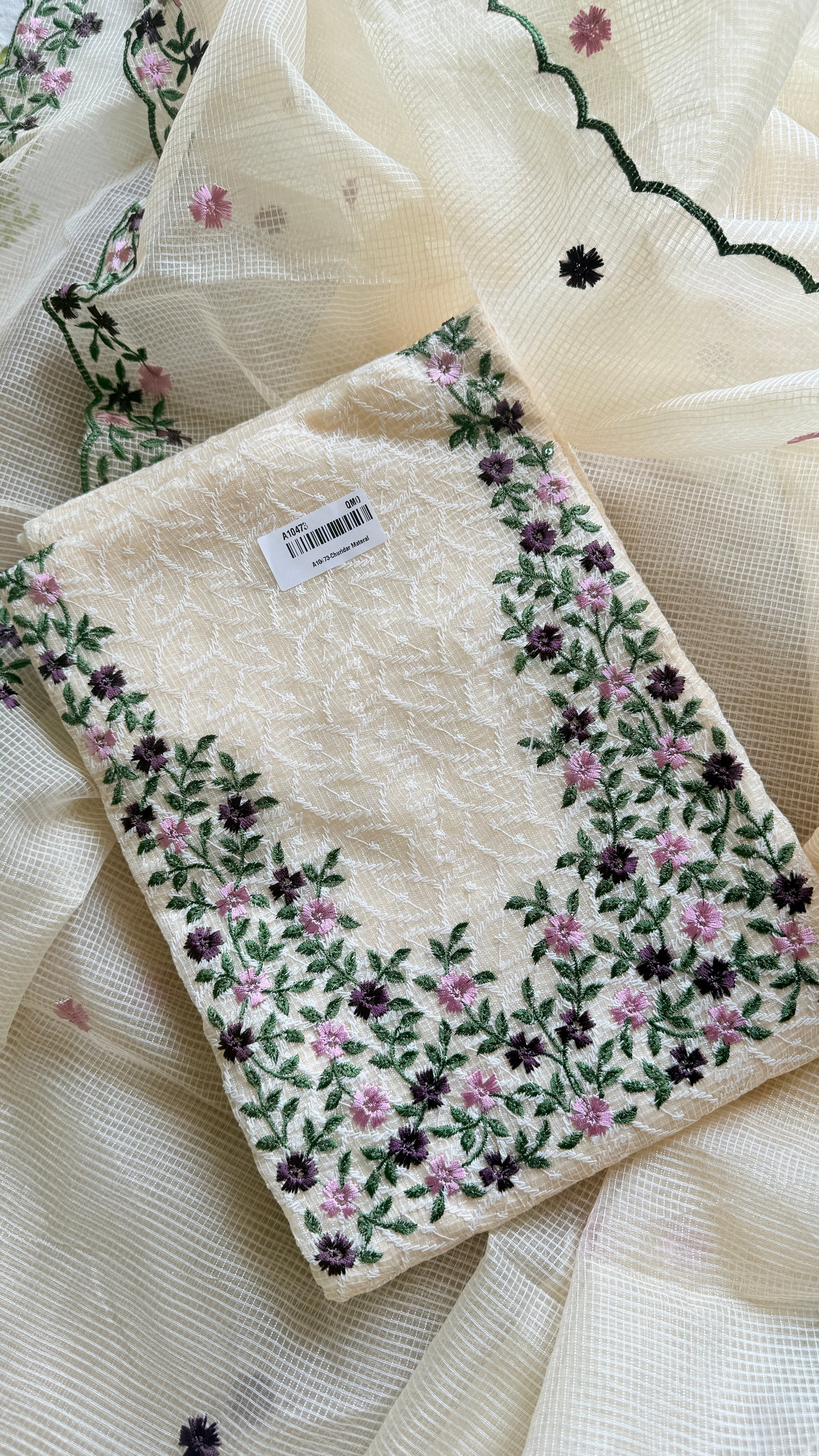 Phulkari Kotta Net Unstiched 3ps set RG935