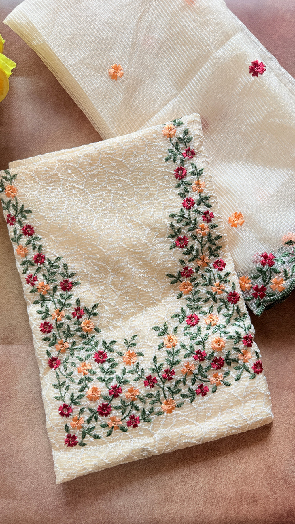 Phulkari Kotta Net Unstiched 3ps set RG935