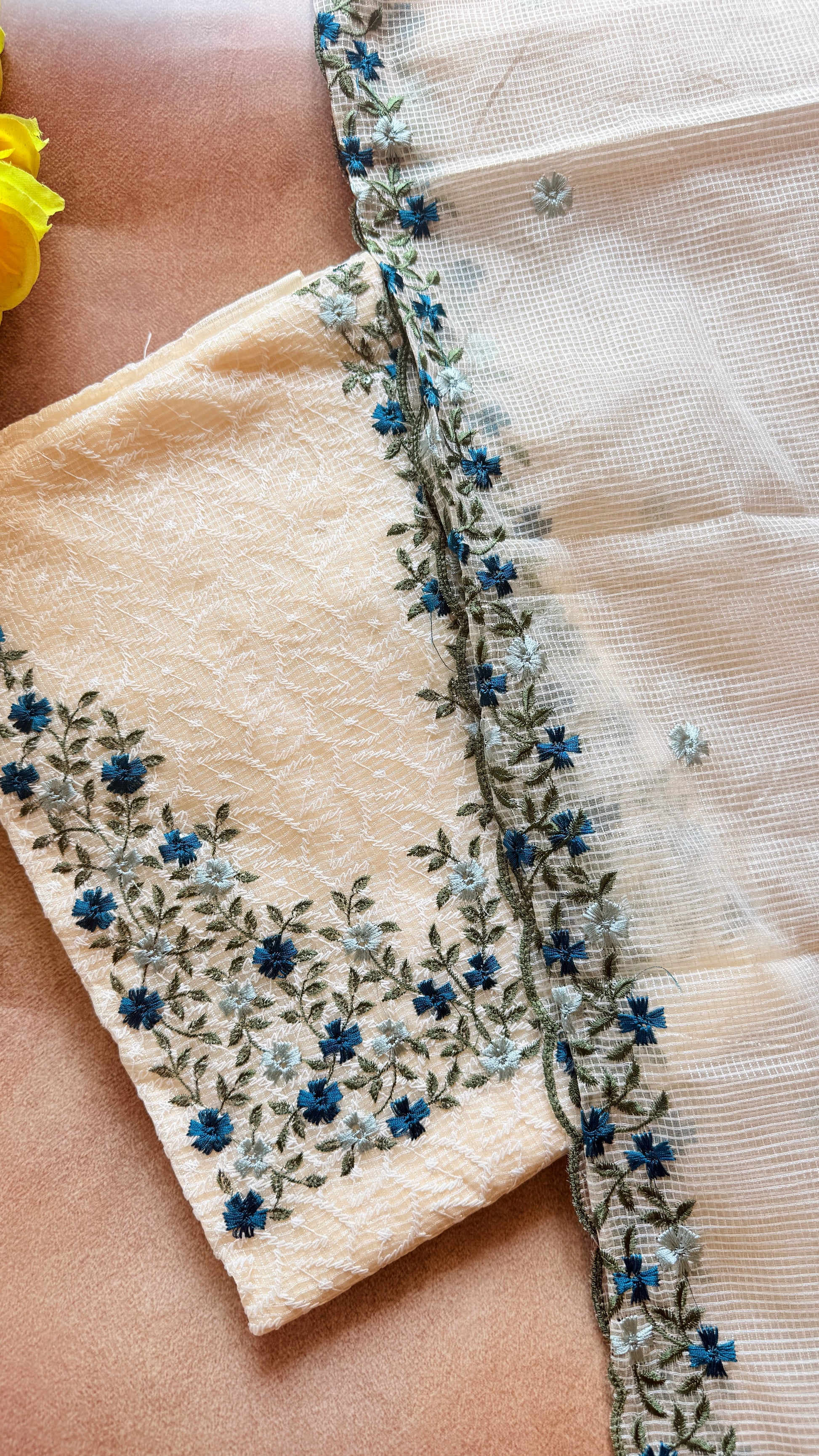 Phulkari Kotta Net Unstiched 3ps set RG935