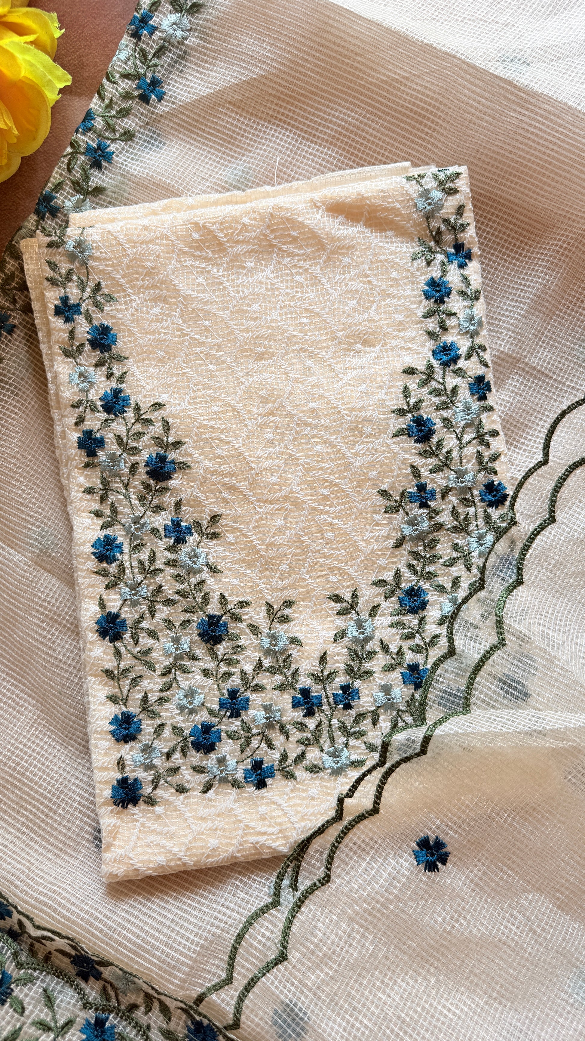 Phulkari Kotta Net Unstiched 3ps set RG935