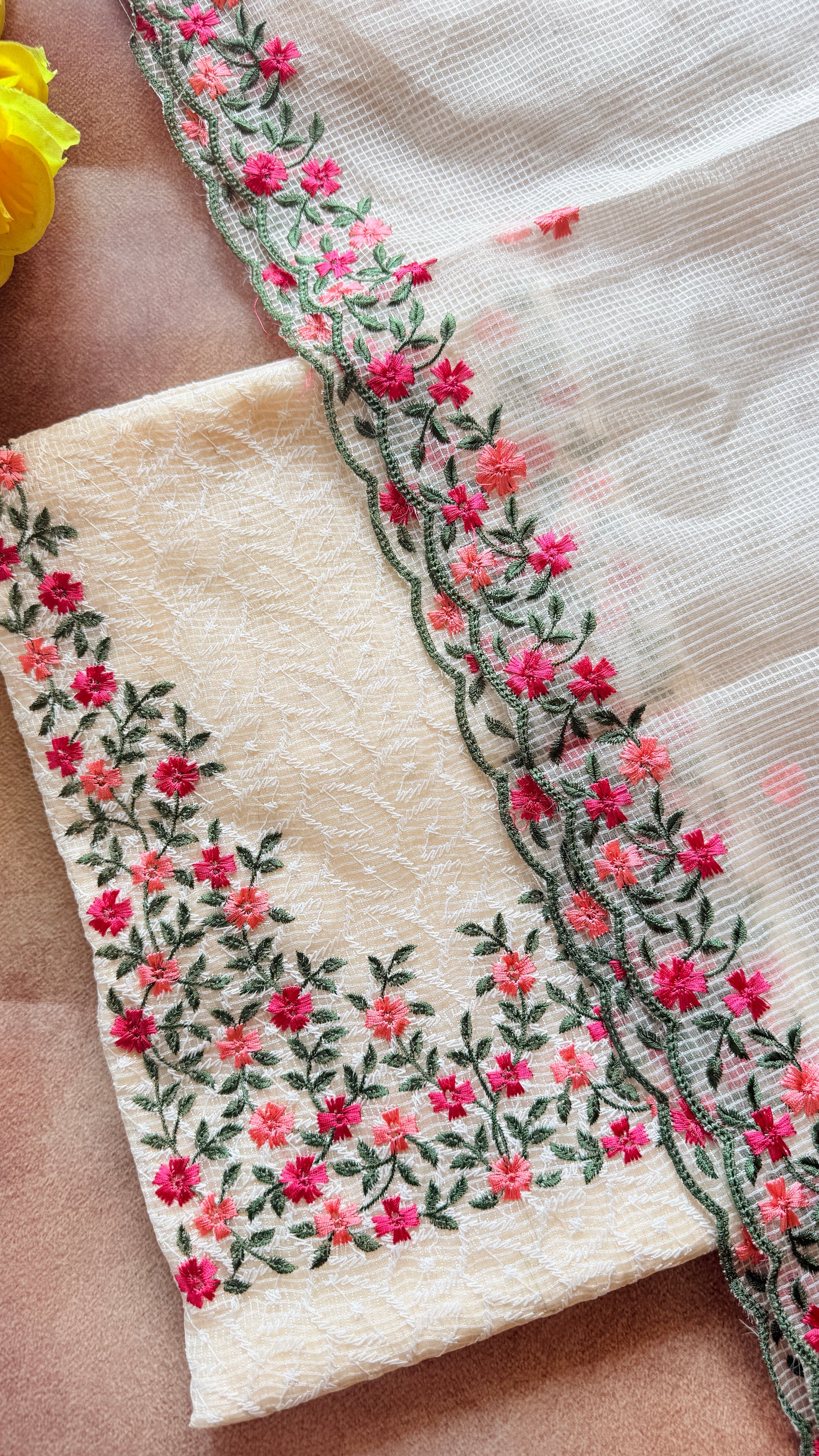 Phulkari Kotta Net Unstiched 3ps set RG935