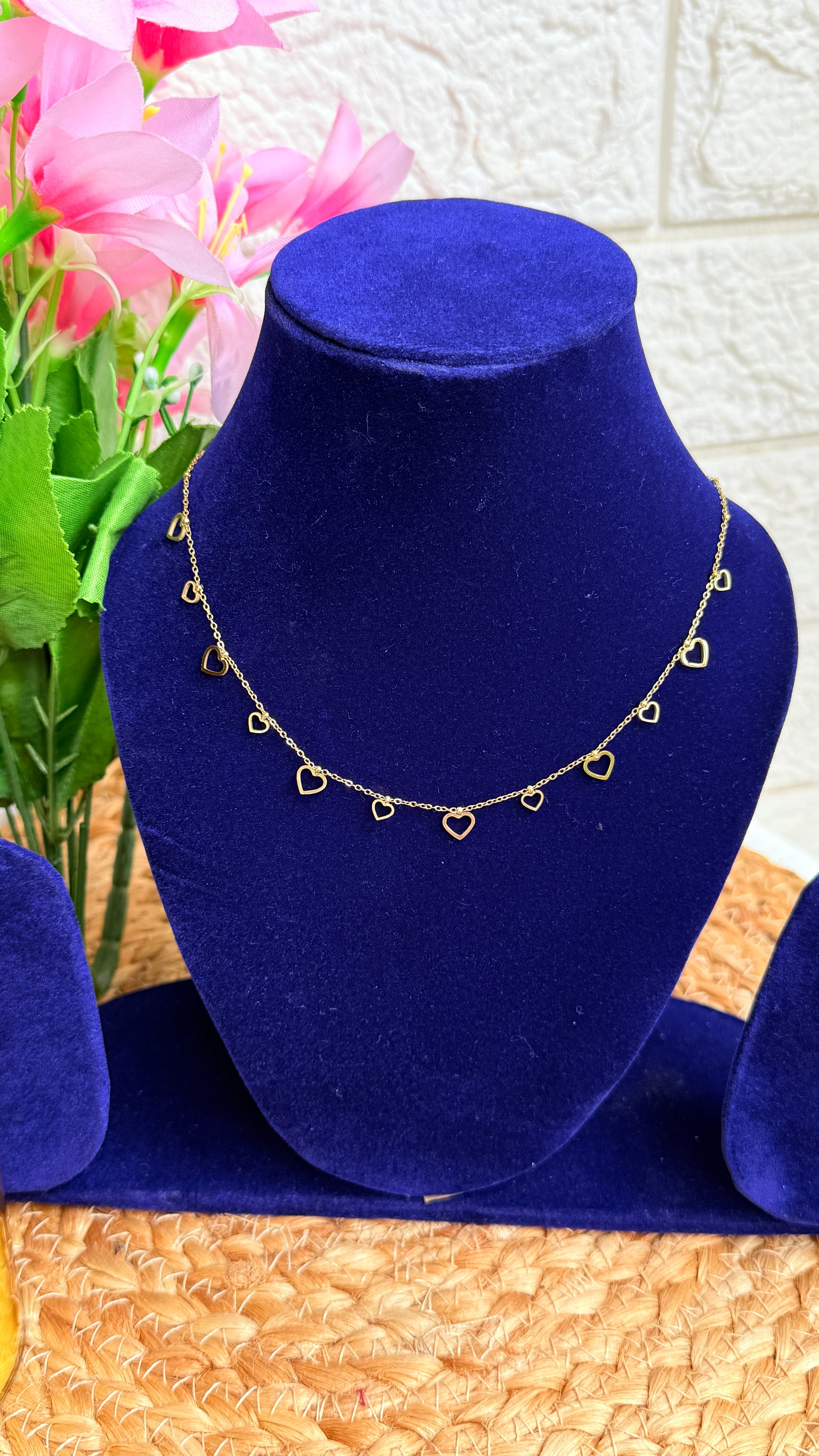 Tiny Hearts Anti Tarnish Neckchain RJ70