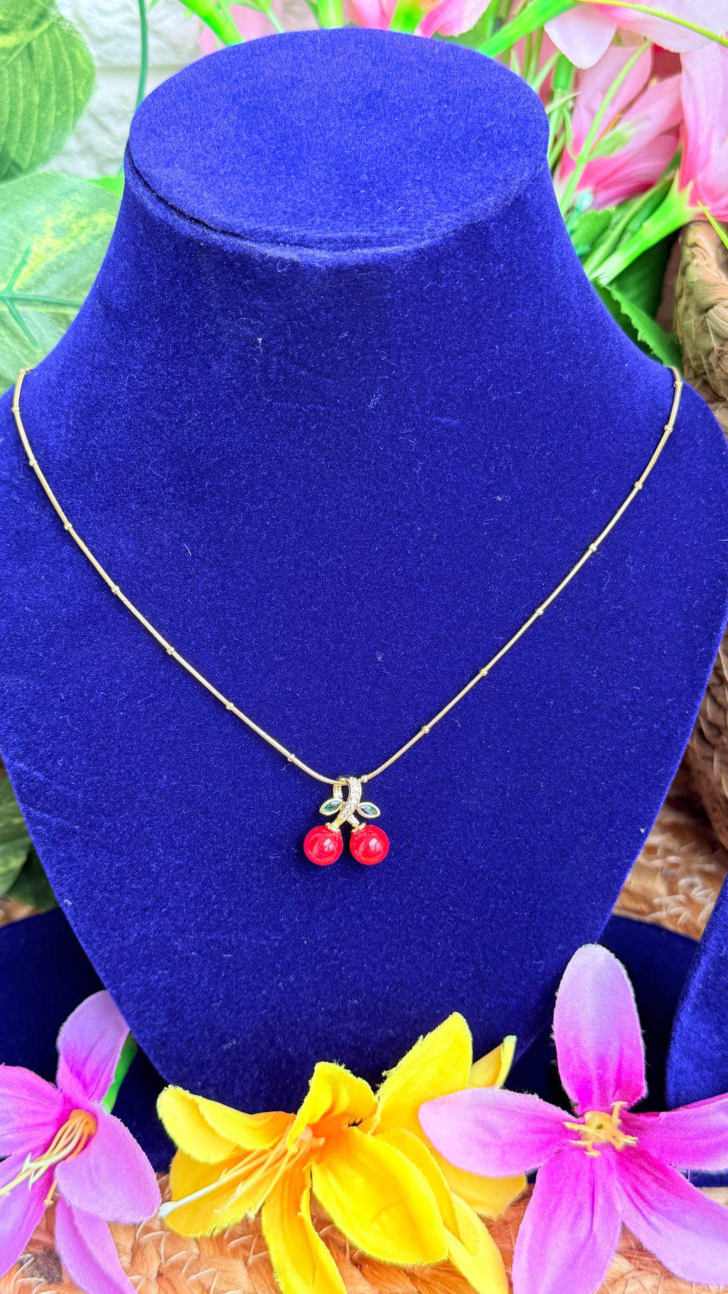 Cherry Anti tarnish stainless steel neck Chain RJ79