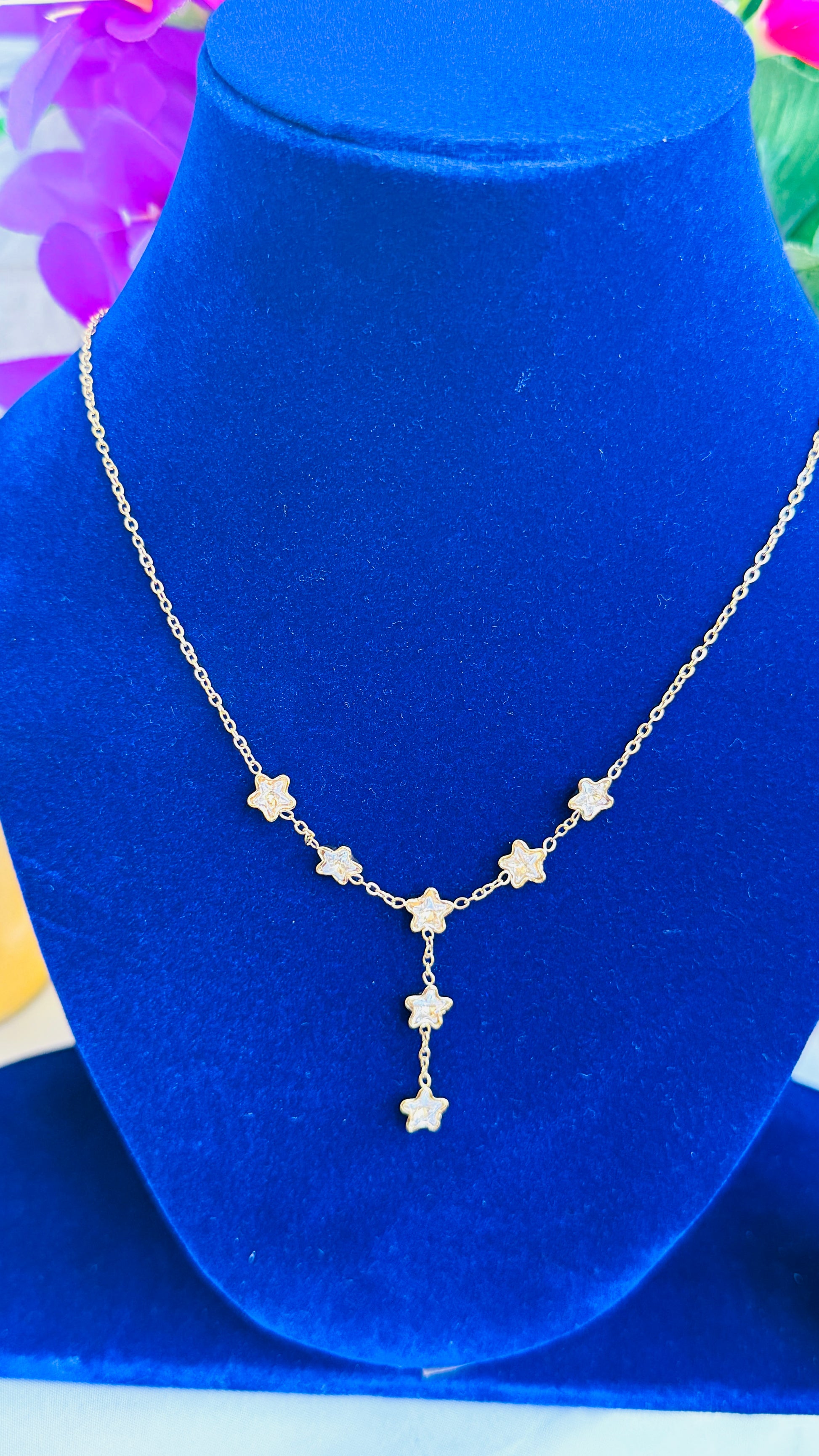 🌟 Twinkle Drop Anti tarnish stainless steel neck Chain RJ91