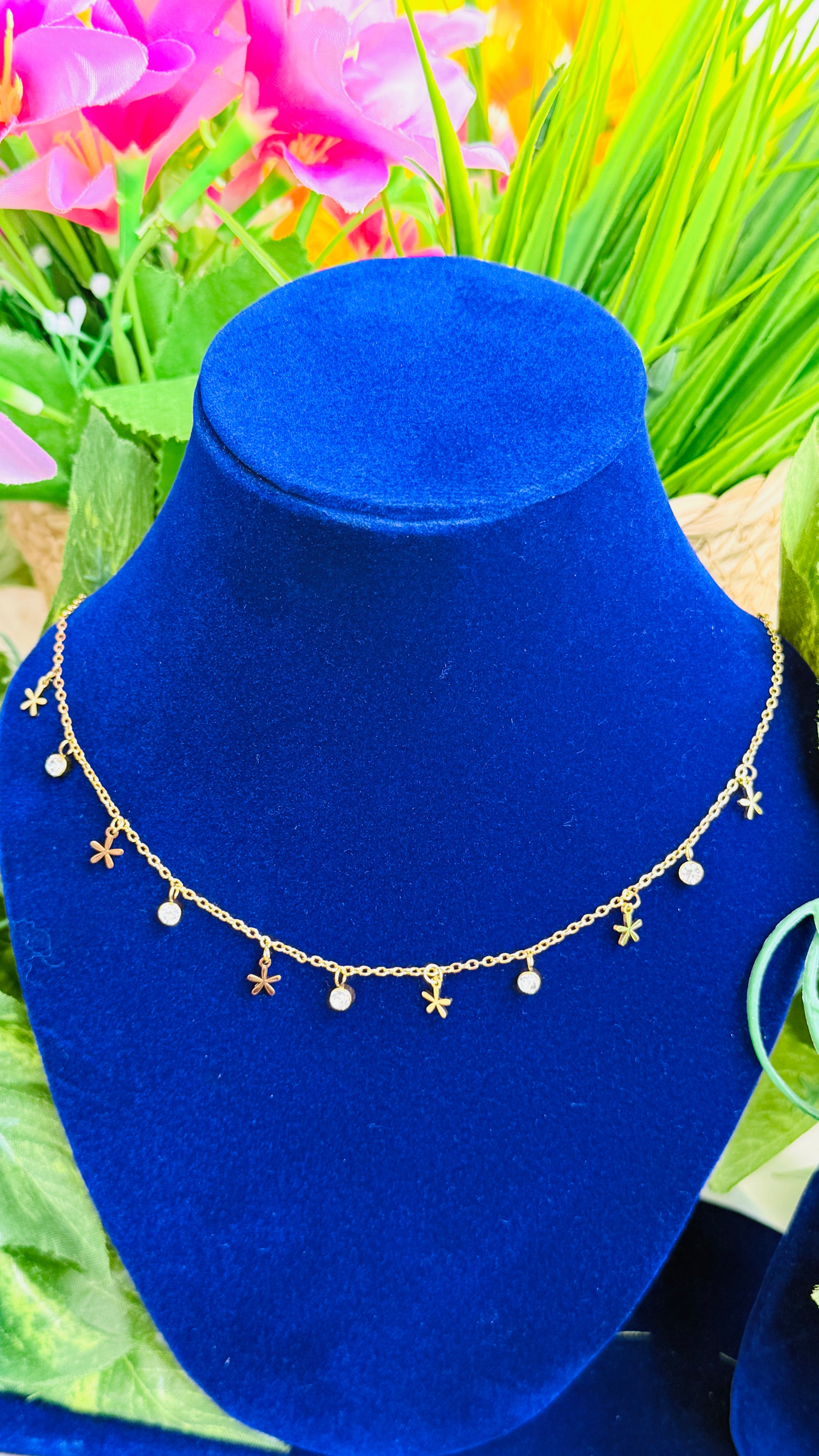 Snow Charm Anti tarnish stainless steel neck Chain RJ95