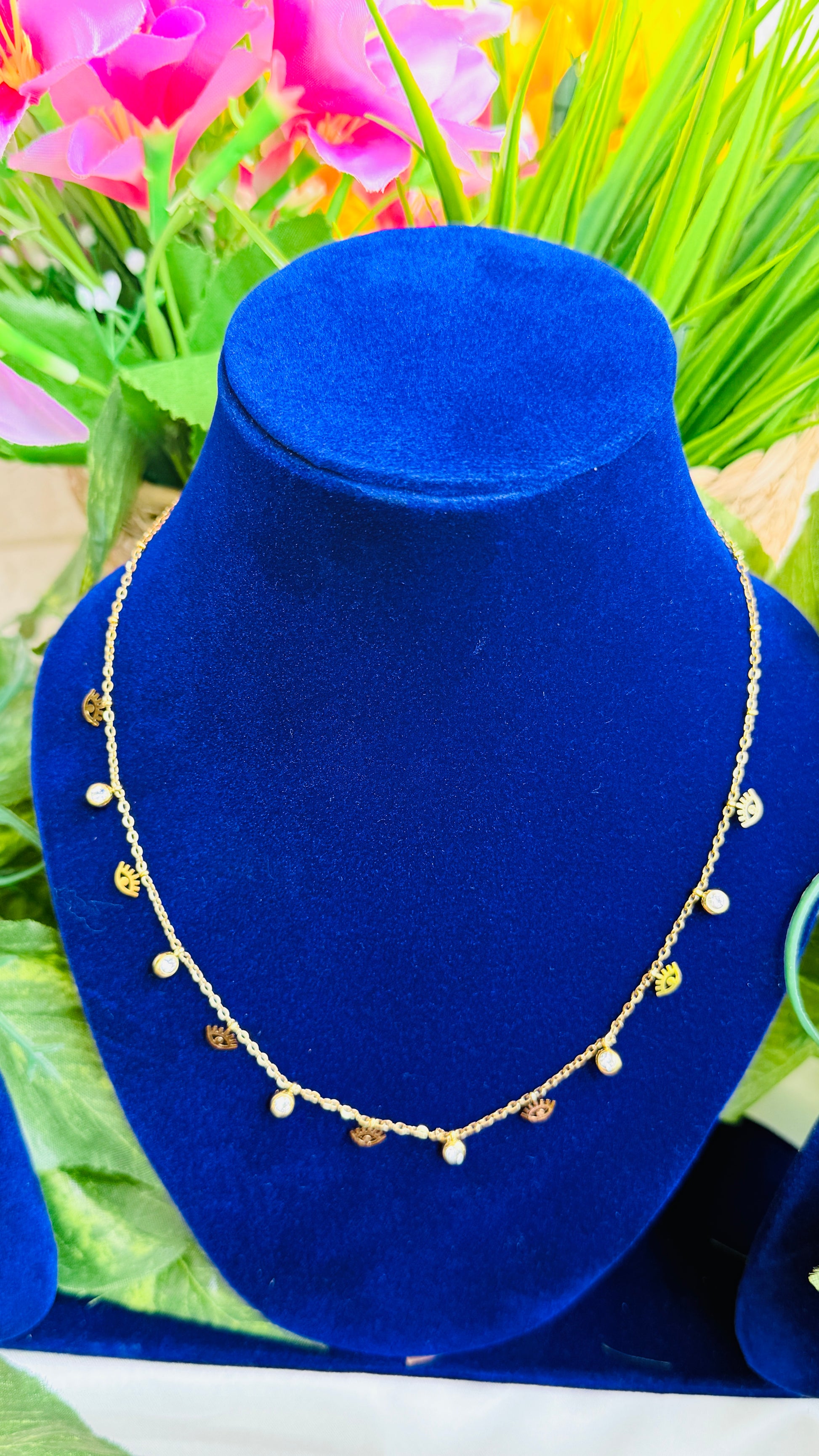 🧿 Twinkle Guard Anti tarnish stainless steel neck Chain RJ90