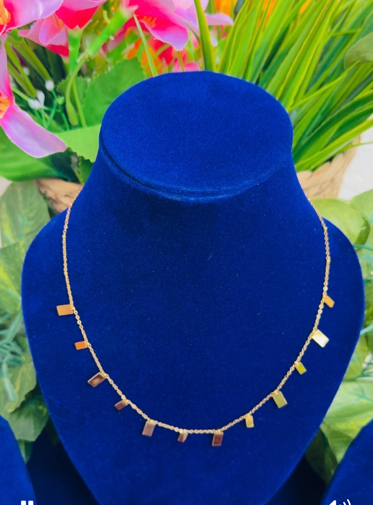Dazzle Anti tarnish stainless steel neck Chain RJ86