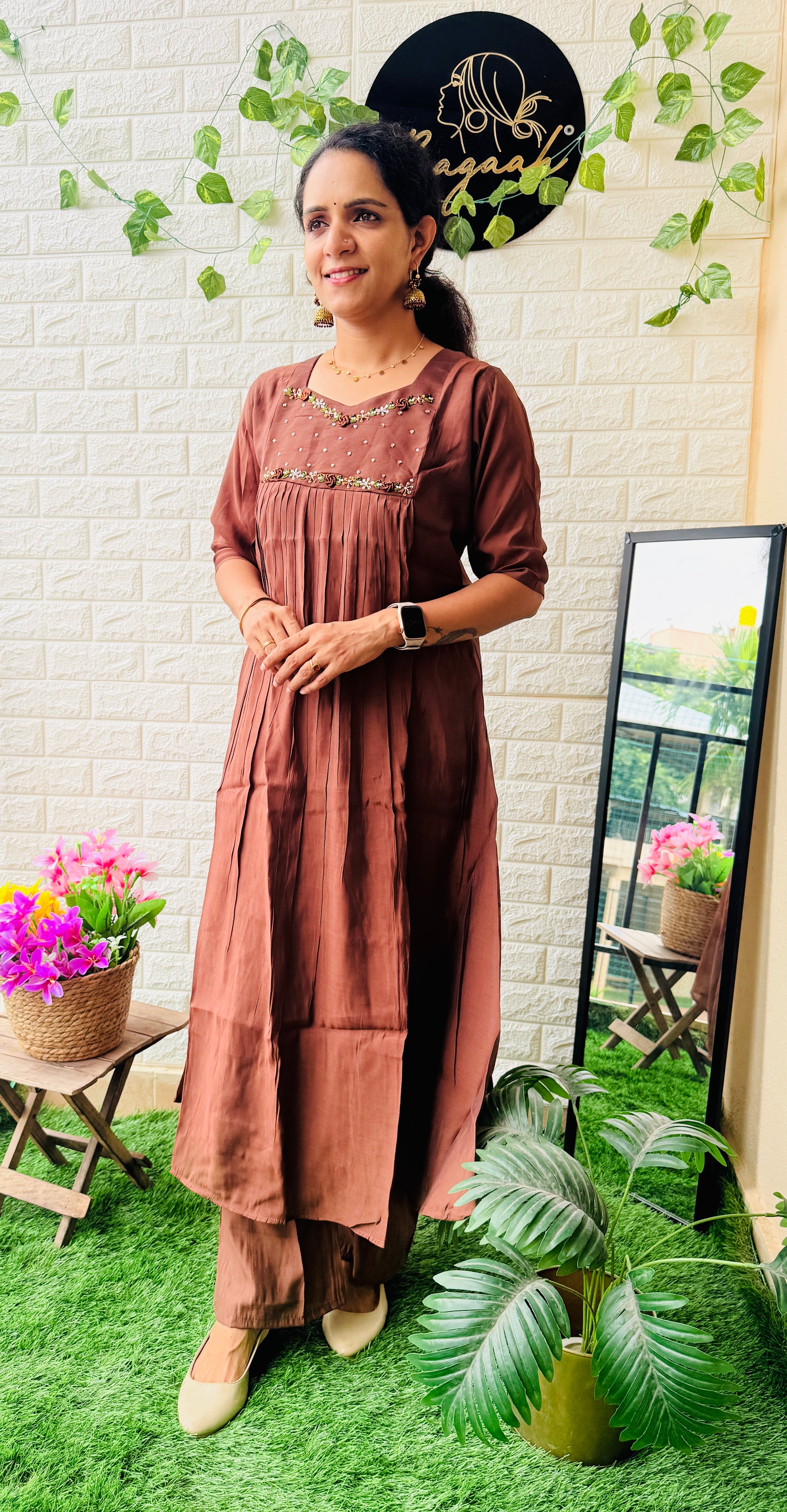 Party Wear Mul Chandheri Cord Set RG952