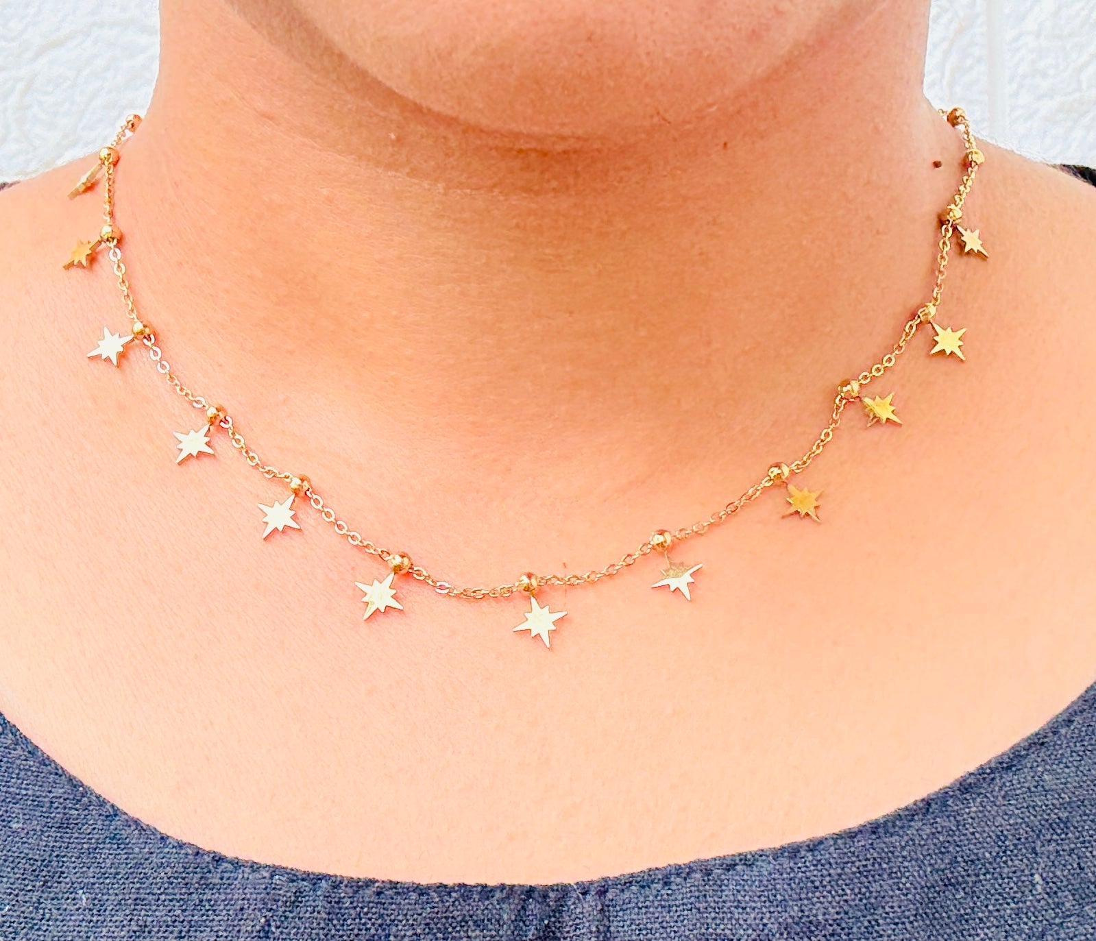 Twinkle Trail Anti tarnish stainless steel neck Chain RJ103