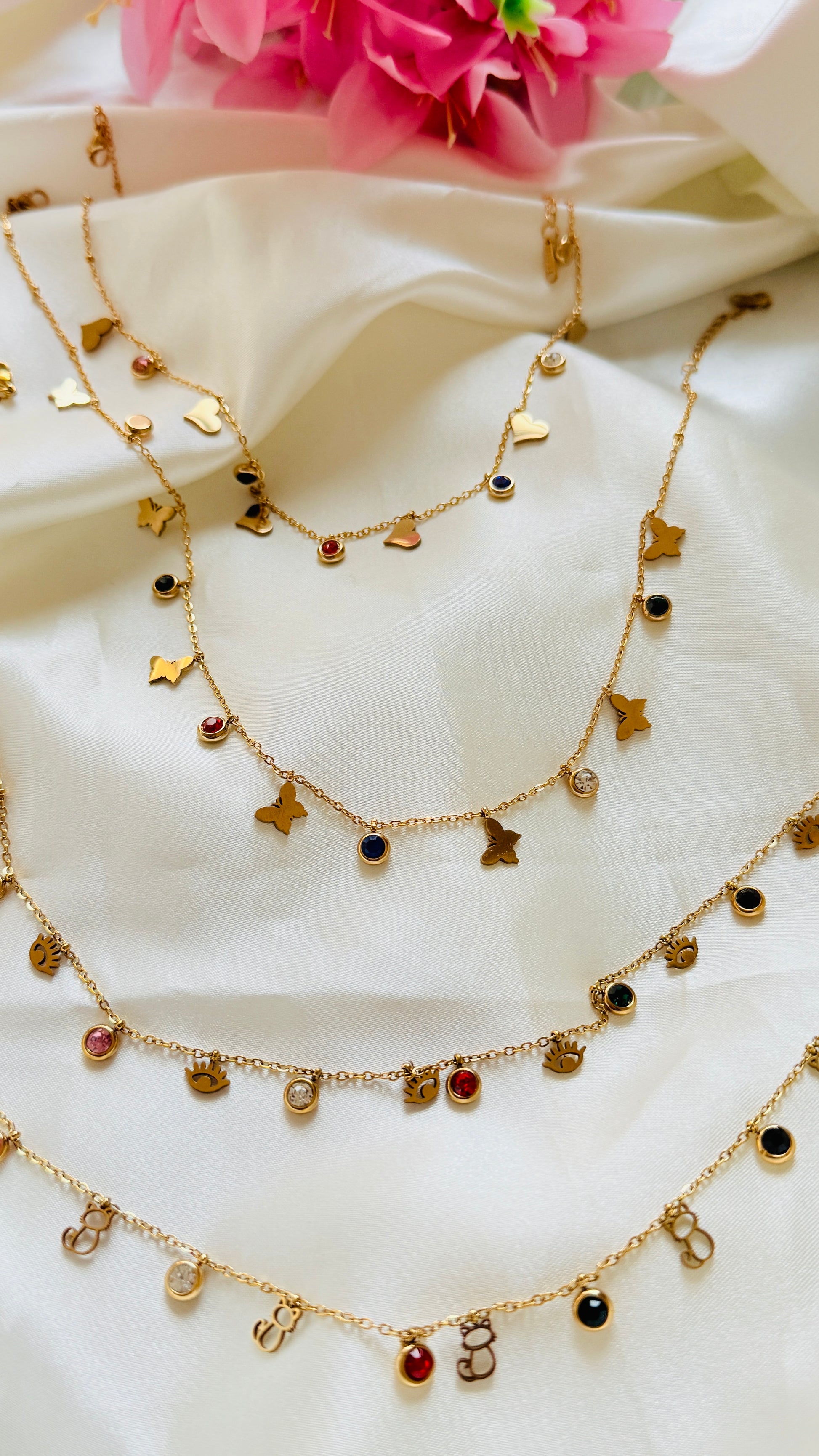 Dreamy Eyes Anti tarnish stainless steel neck Chain RJ114