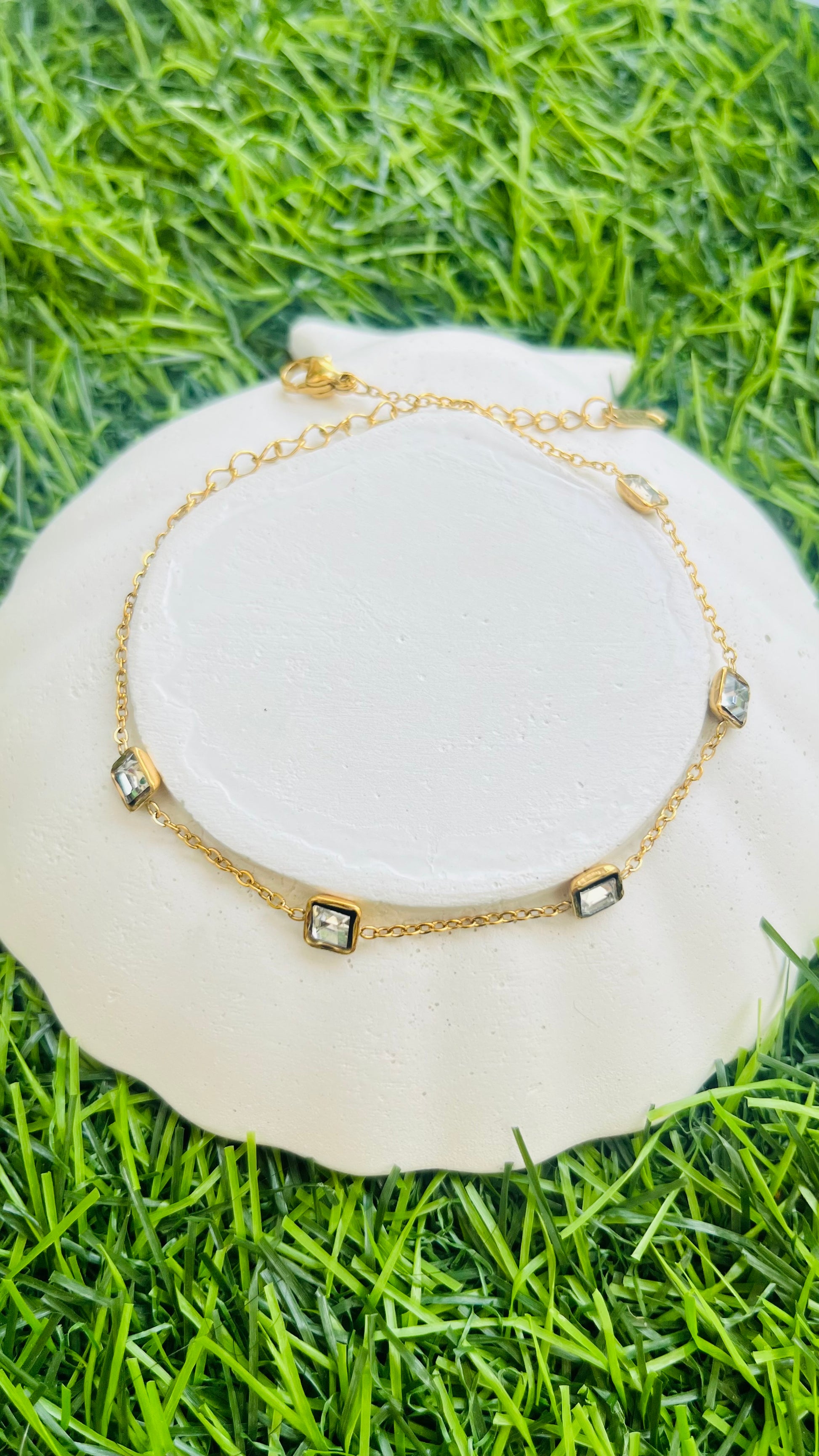 Gold replica |Anti tarnish Multi Stone | Bracelet