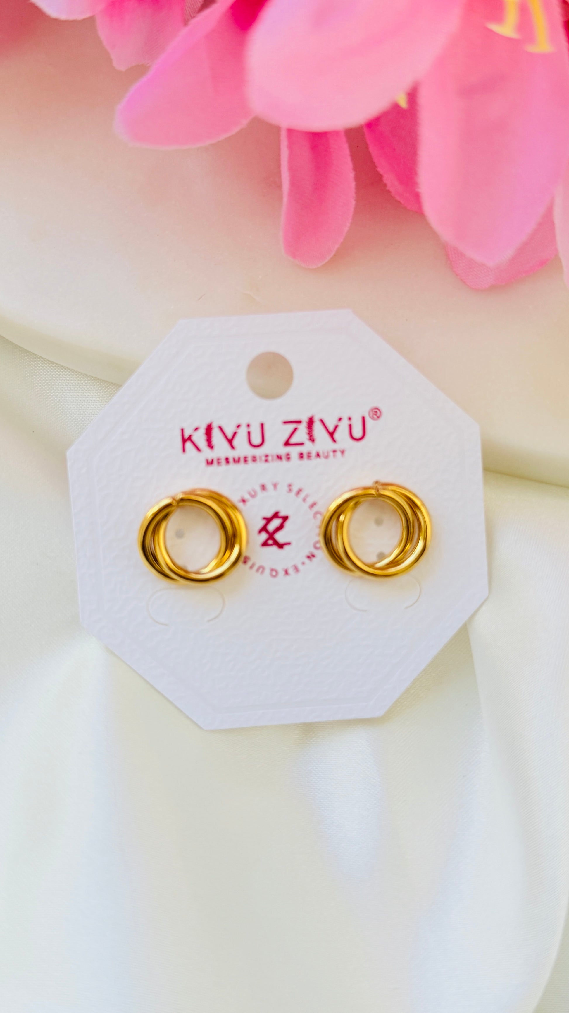 Loop Knot Anti tarnish stainless Earrings RJ162