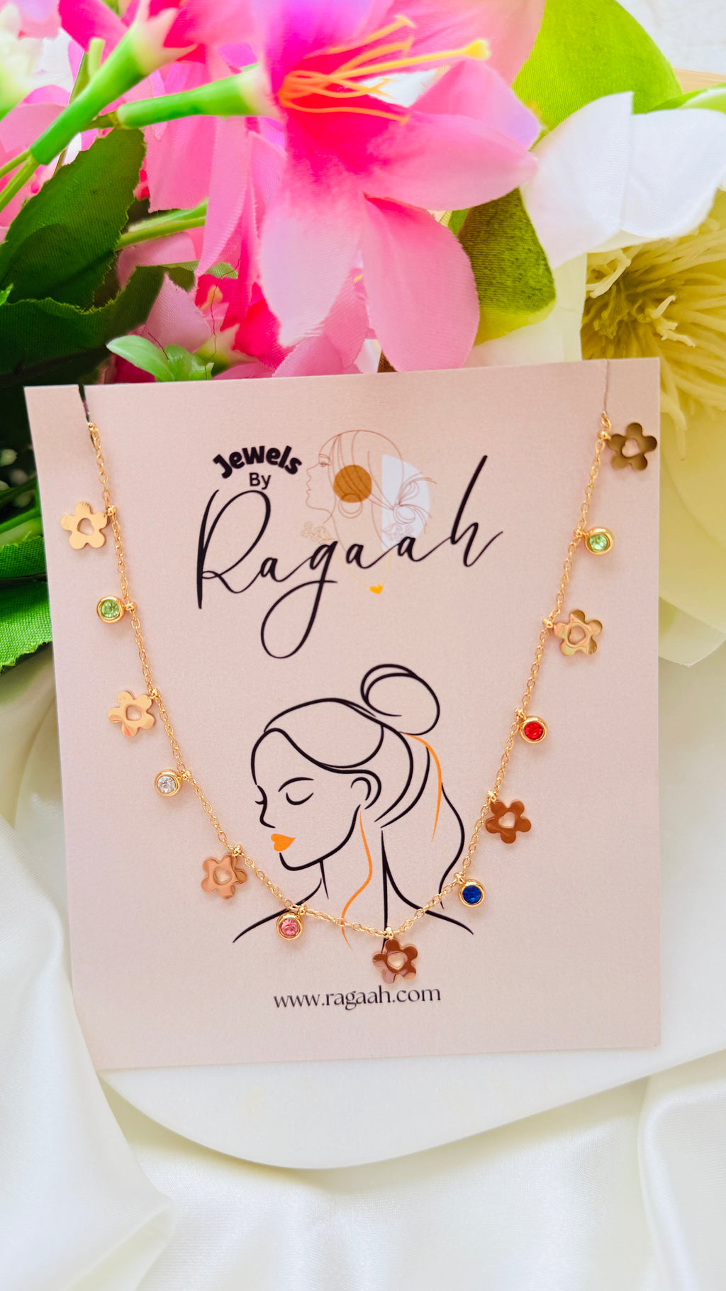 Daisy Glow Antitarnish Neckchain RJ193