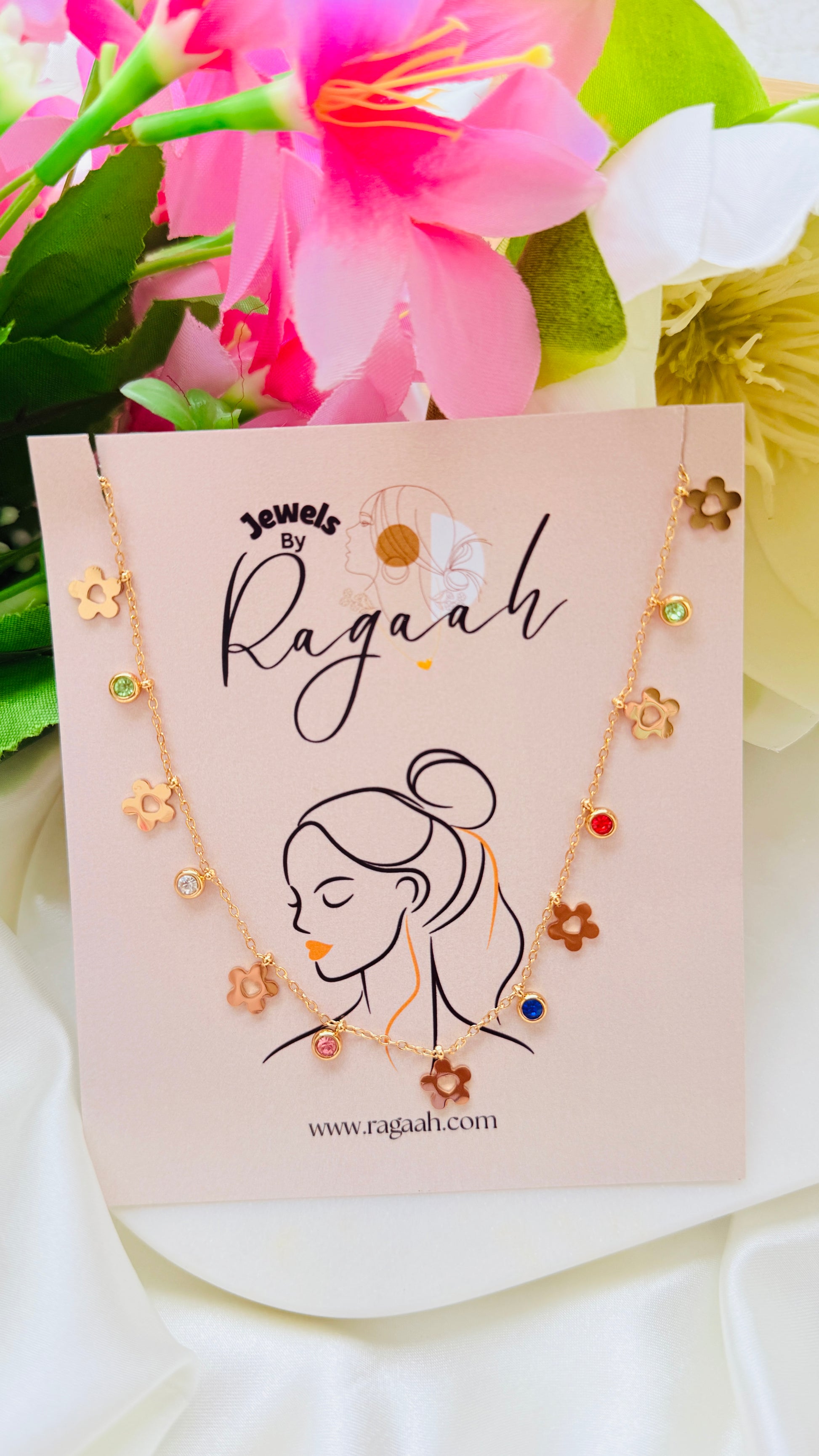 Daisy Glow Antitarnish Neckchain RJ193