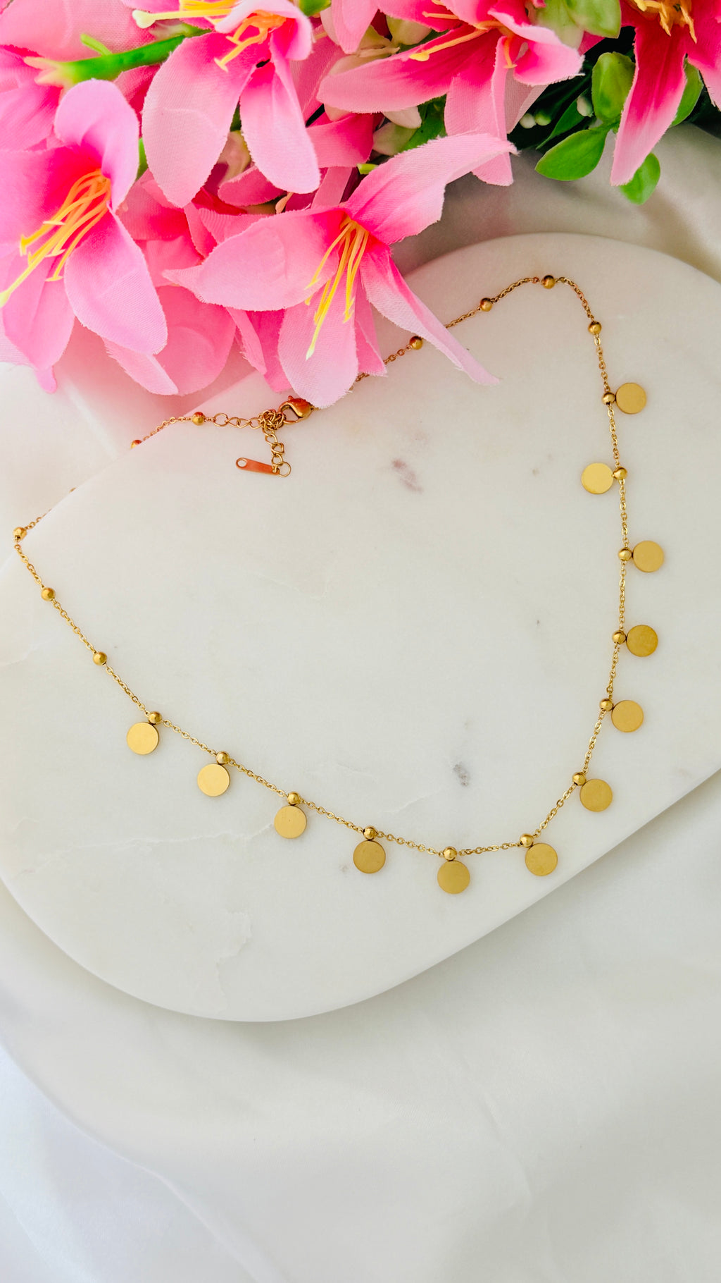 Coin Elegance Anti tarnish stainless steel neck Chain RJ210