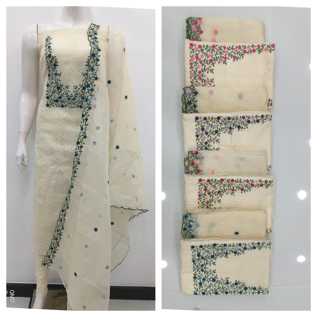 Phulkari Kotta Net Unstiched 3ps set RG935