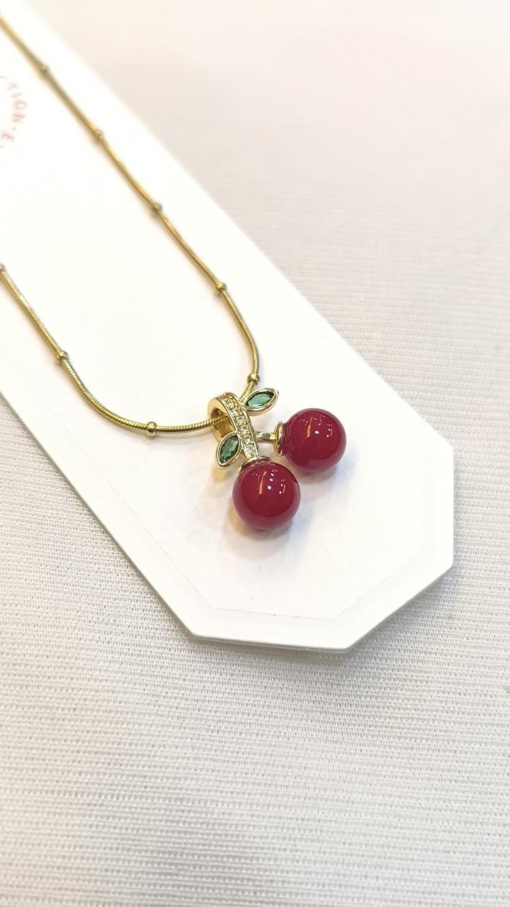 Cherry Anti tarnish stainless steel neck Chain RJ79