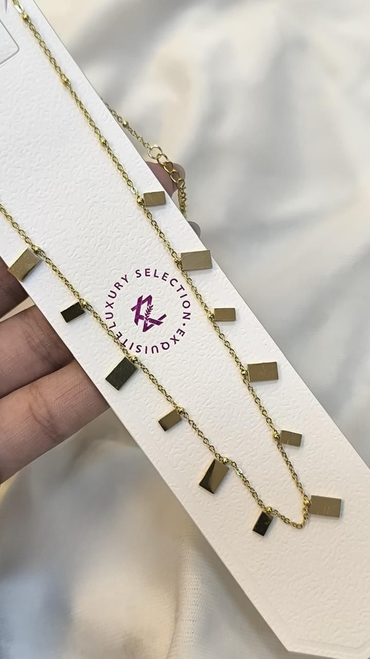 Dazzle Anti tarnish stainless steel neck Chain RJ86