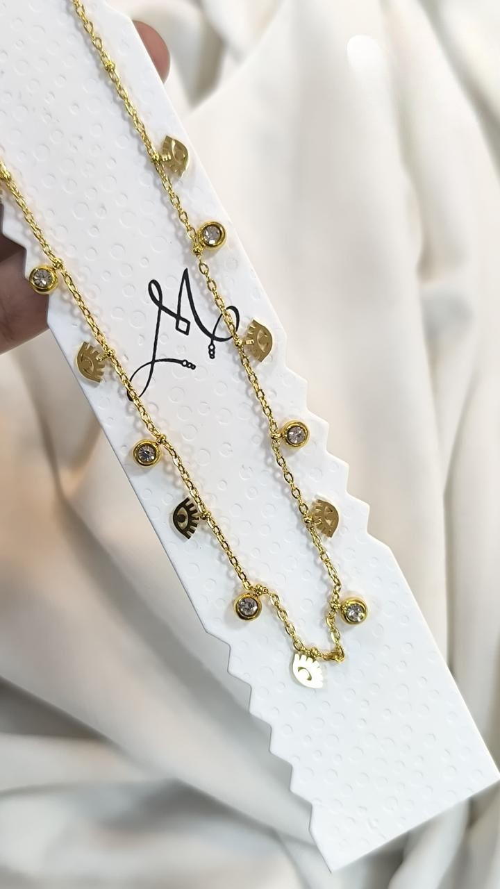 🧿 Twinkle Guard Anti tarnish stainless steel neck Chain RJ90