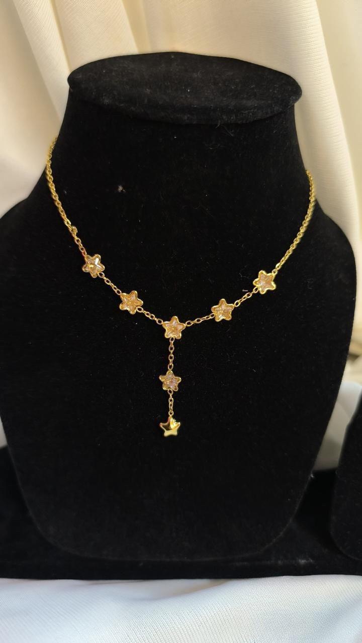 🌟 Twinkle Drop Anti tarnish stainless steel neck Chain RJ91
