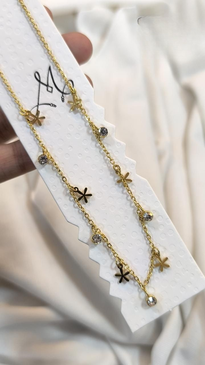 Snow Charm Anti tarnish stainless steel neck Chain RJ95