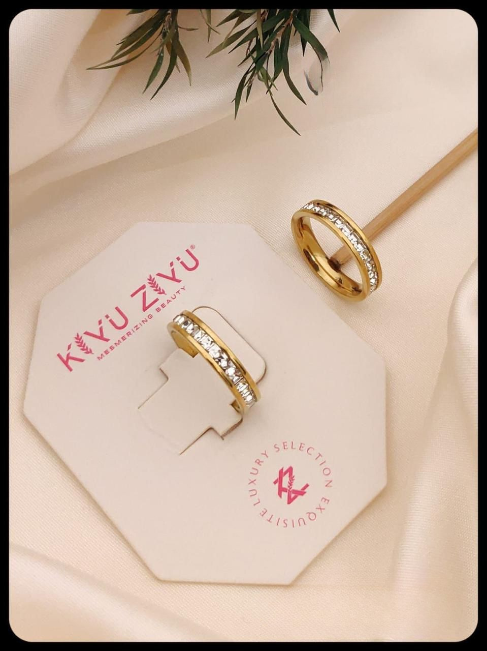 Sparkle Band Anti tarnish Ring RJ149