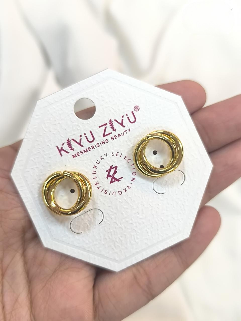 Loop Knot Anti tarnish stainless Earrings RJ162