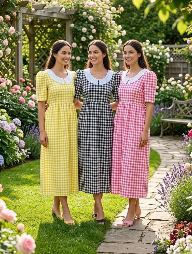 Feeding Checked Cotton Frock RG915