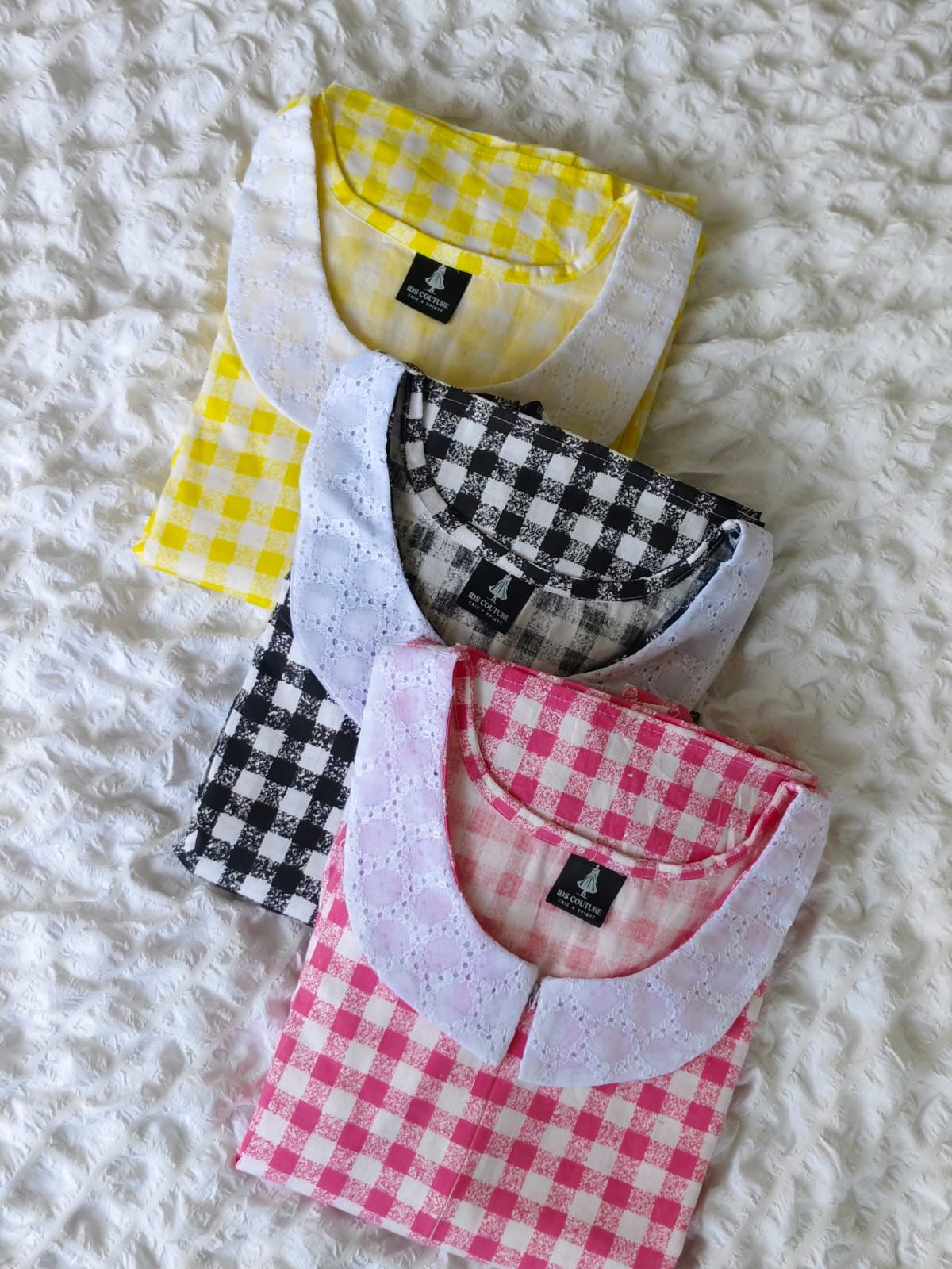 Feeding Checked Cotton Frock RG915