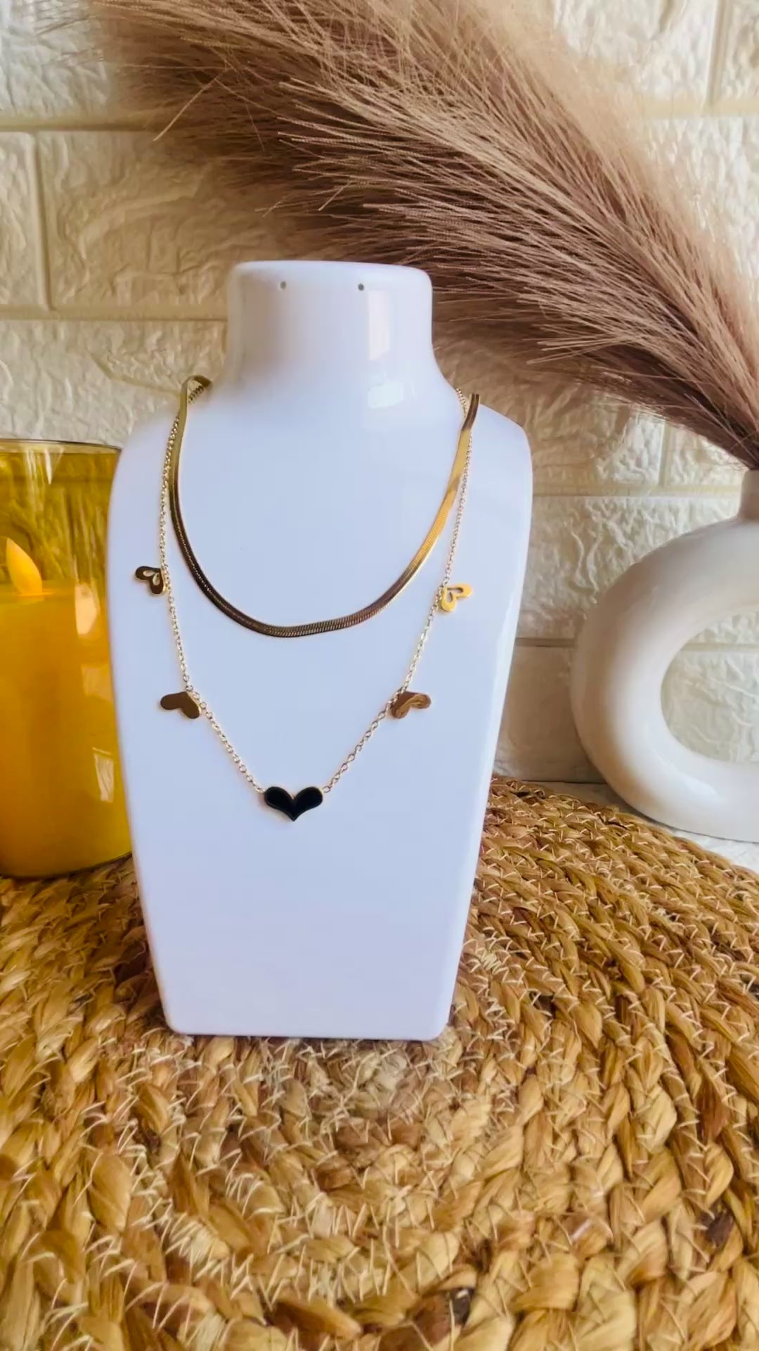 Gold replica | Anti tarnish double layer necklace
